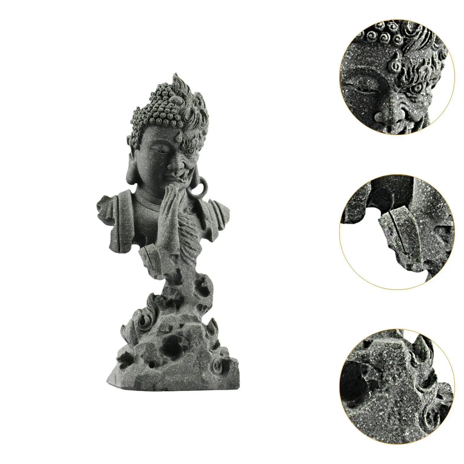 KaizenScrolls™ Handcrafted Stone Peace & Strength Statue
