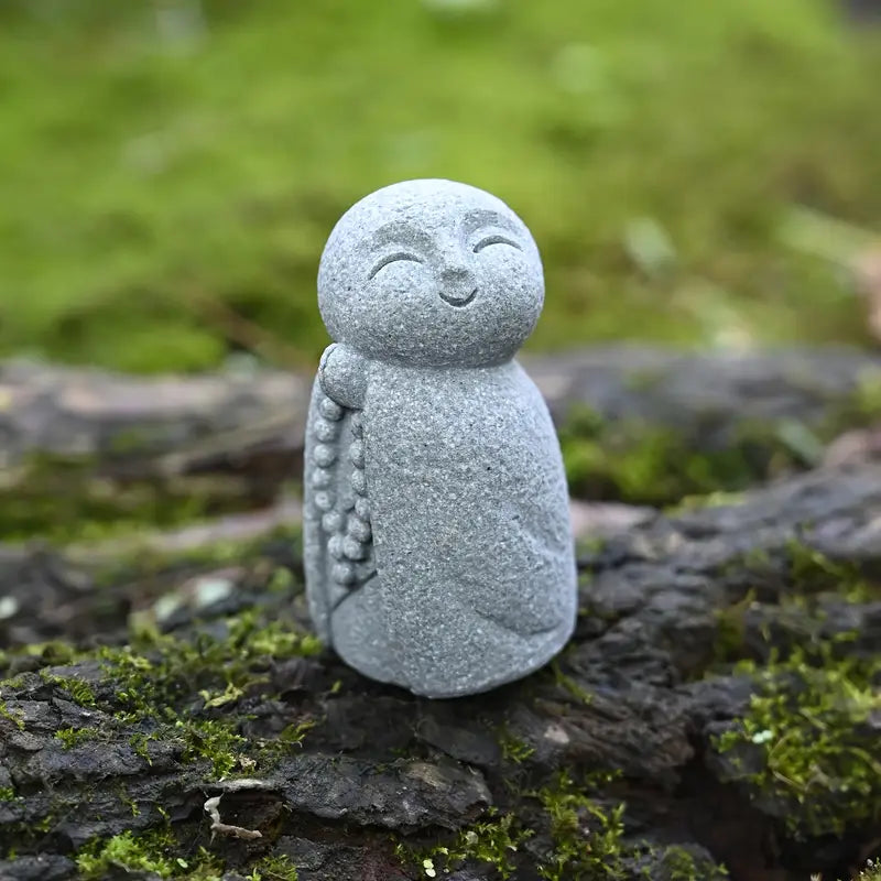 Smiling & Yawning Zen Monk Figurine Set