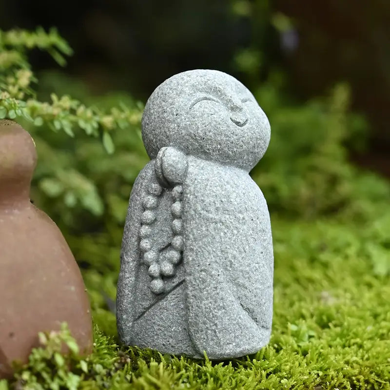 Smiling & Yawning Zen Monk Figurine Set