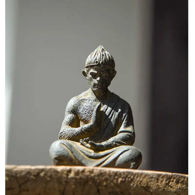 KaizenScrolls™ Meditative Sun Wukong Statue – Journey to the West Figurine