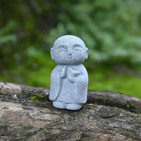 Peaceful Monk Meditation Statue Set (2pcs)