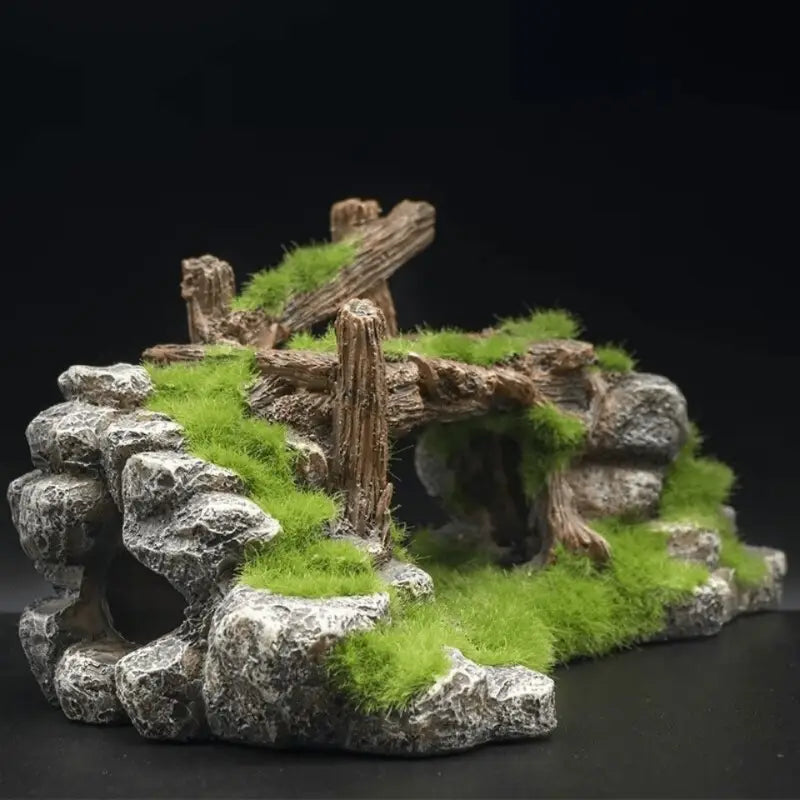 Aquatic Moss Bridge & Fish Cave Decor