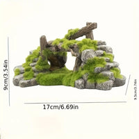Aquatic Moss Bridge & Fish Cave Decor