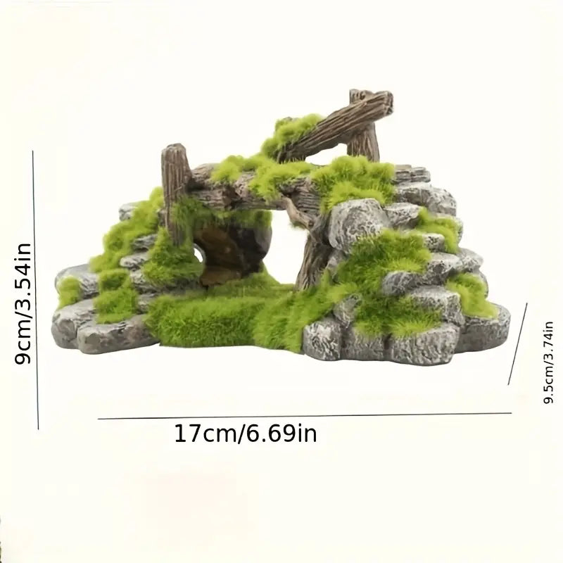 Aquatic Moss Bridge & Fish Cave Decor