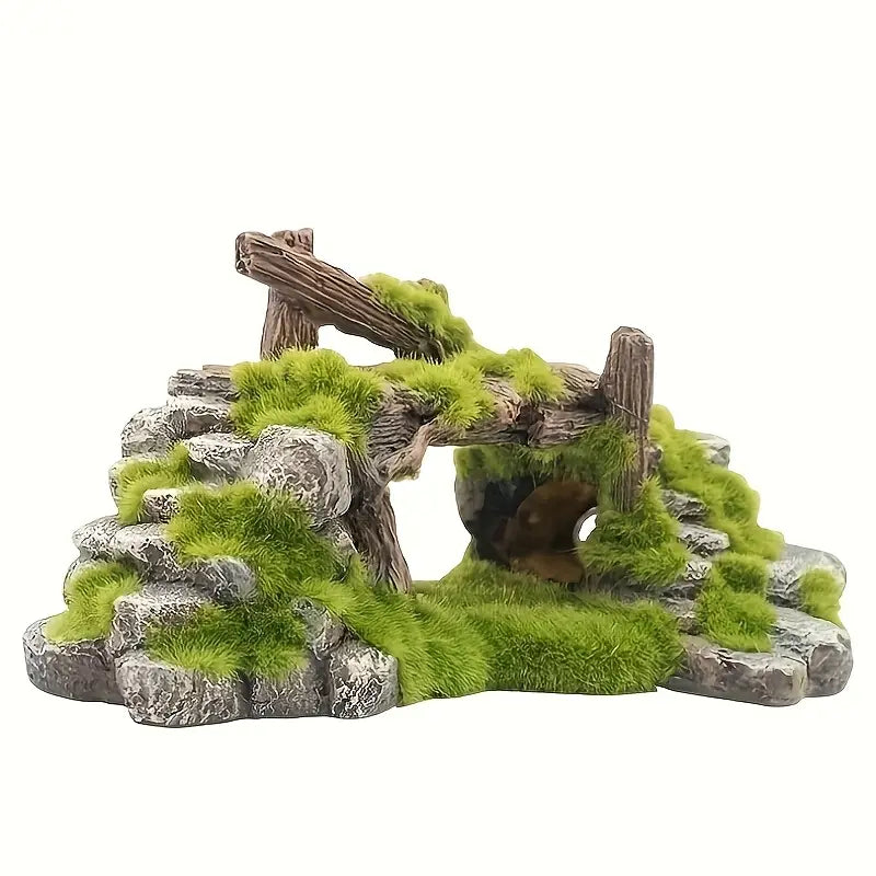 Aquatic Moss Bridge & Fish Cave Decor