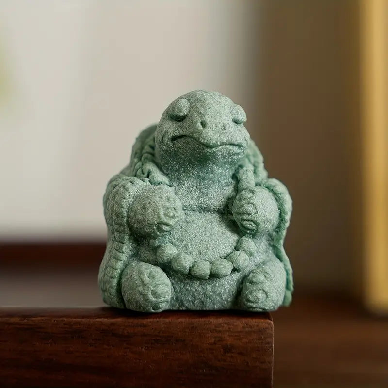 Rustic Stone Frog & Turtle Zen Set