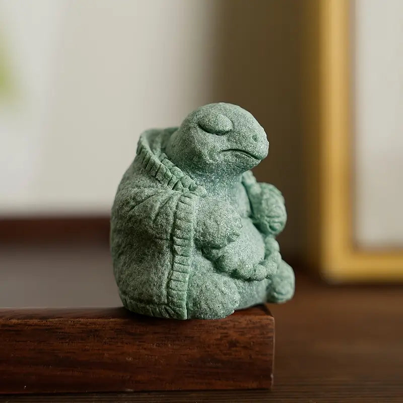 Rustic Stone Frog & Turtle Zen Set