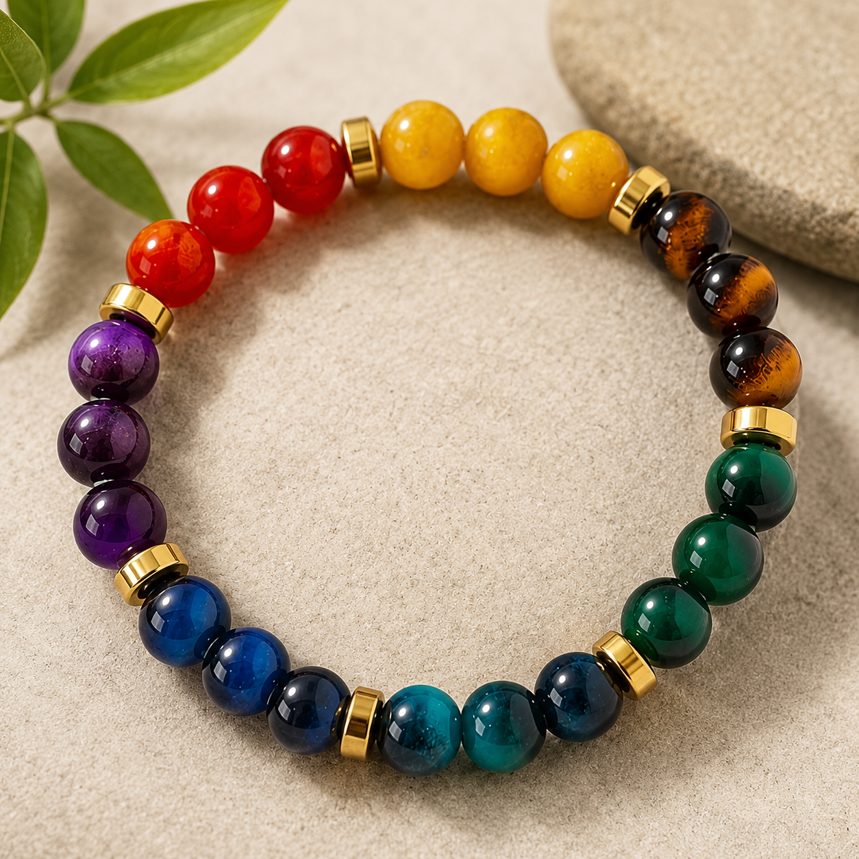 KaizenScrolls™ Seven Chakras Bracelet
