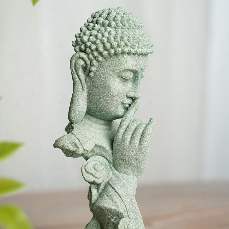 KaizenScrolls™ | “Silent Wisdom” Buddha Statue – Handcrafted Symbol of Inner Peace
