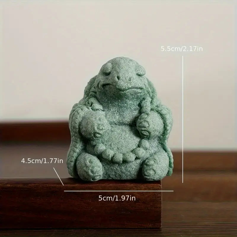 Rustic Stone Frog & Turtle Zen Set