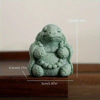 Rustic Stone Frog & Turtle Zen Set