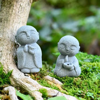 Peaceful Monk Meditation Statue Set (2pcs)
