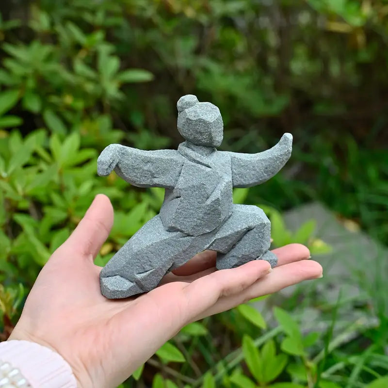 Kung Fu Tai Chi Stone Figurine Statue