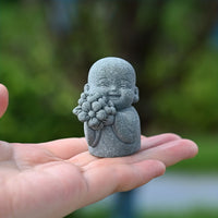 KaizenScrolls™ Handcrafted Stone Zen Baby Monk