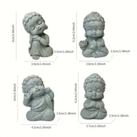 Charming Zen-Inspired Buddha Figurine Decor
