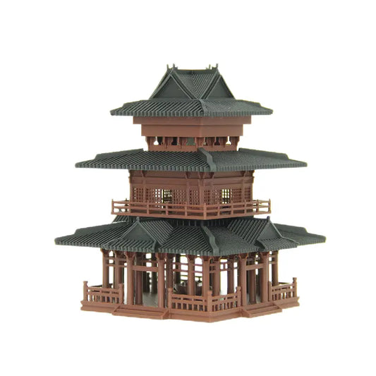 Vintage Chinese-Style Pavilion Architecture Decor Piece