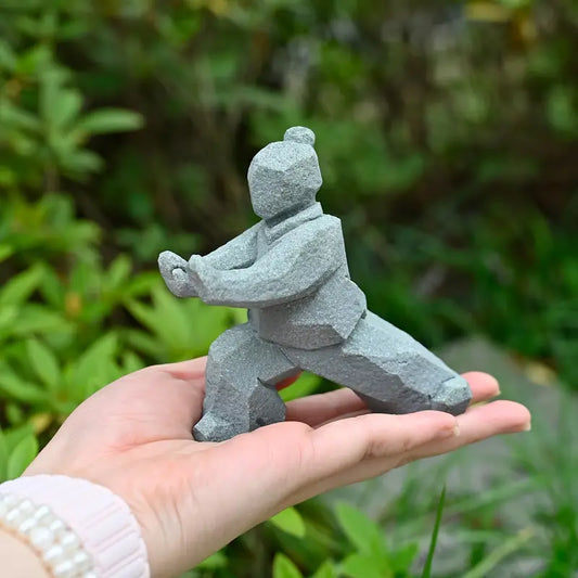 Kung Fu Tai Chi Stone Figurine Statue