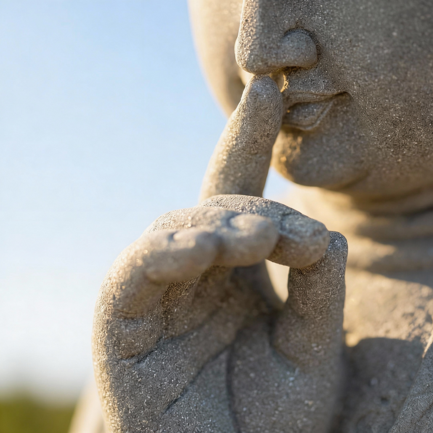 KaizenScrolls™ | “Silent Wisdom” Buddha Statue – Handcrafted Symbol of Inner Peace