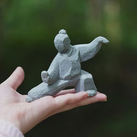 Kung Fu Tai Chi Stone Figurine Statue