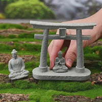 Torii Gate & Buddha Statue Set (2pcs)